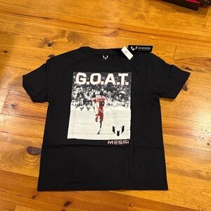 Messi Black G.O.A.T Graphic Tee